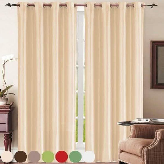 Set of 2: Grommet Curtain Panels - Assorted Colors DailySale