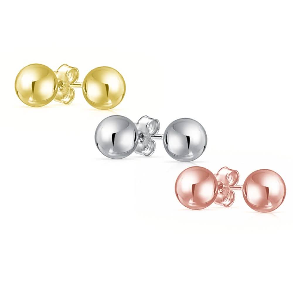 Set Of 3 Sterling Silver Ball Studs DailySale