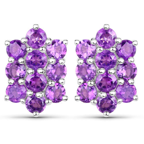 6.80 Carat Genuine Amethyst .925 Sterling Silver 3 Piece Jewelry Set (Ring, Earrings, and Pendant w/ Chain) Bids.com