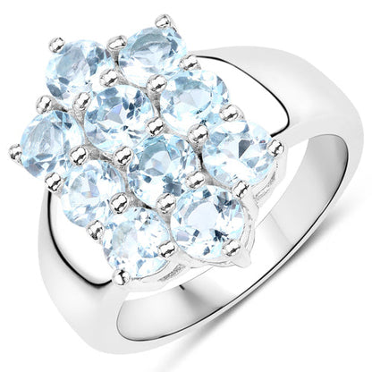 8.80 Carat Genuine Blue Topaz .925 Sterling Silver 3 Piece Jewelry Set (Ring, Earrings, and Pendant w/ Chain) Bids.com