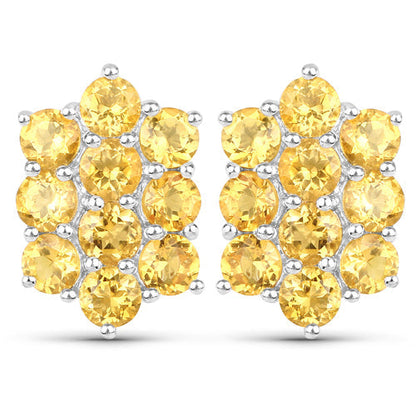 6.60 Carat Genuine Citrine .925 Sterling Silver 3 Piece Jewelry Set (Ring, Earrings, and Pendant w/ Chain) Bids.com