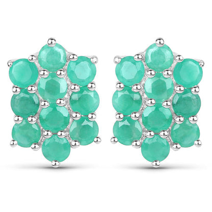 6.60 Carat Genuine Emerald .925 Sterling Silver 3 Piece Jewelry Set (Ring, Earrings, and Pendant w/ Chain) Bids.com