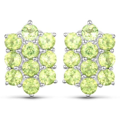 6.80 Carat Genuine Peridot .925 Sterling Silver 3 Piece Jewelry Set (Ring, Earrings, and Pendant w/ Chain) Bids.com
