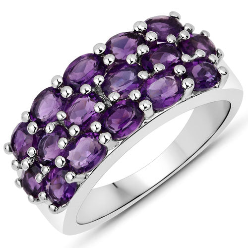 8.32 Carat Genuine Amethyst .925 Sterling Silver Jewelry Set Bids.com