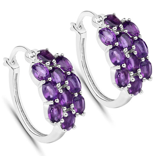 8.32 Carat Genuine Amethyst .925 Sterling Silver Jewelry Set Bids.com