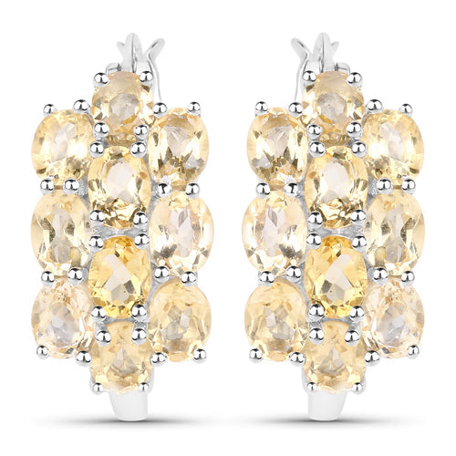 8.32 Carat Genuine Citrine .925 Sterling Silver 3 Piece Jewelry Set (Ring, Earrings, and Pendant w/ Chain) Bids.com