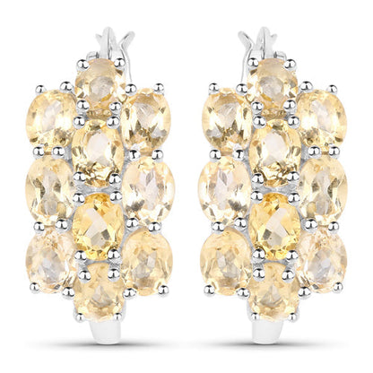 8.32 Carat Genuine Citrine .925 Sterling Silver 3 Piece Jewelry Set (Ring, Earrings, and Pendant w/ Chain) Bids.com