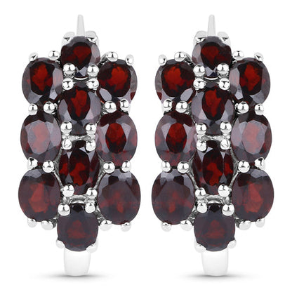 10.40 Carat Genuine Garnet .925 Sterling Silver 3 Piece Jewelry Set (Ring, Earrings, and Pendant w/ Chain) Bids.com