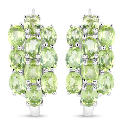 8.84 Carat Genuine Peridot .925 Sterling Silver 3 Piece Jewelry Set (Ring, Earrings, and Pendant w/ Chain) Bids.com