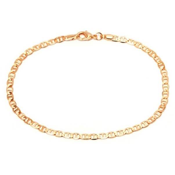 Sevil 18K Gold Filled Flat Marino Anklet DailySale