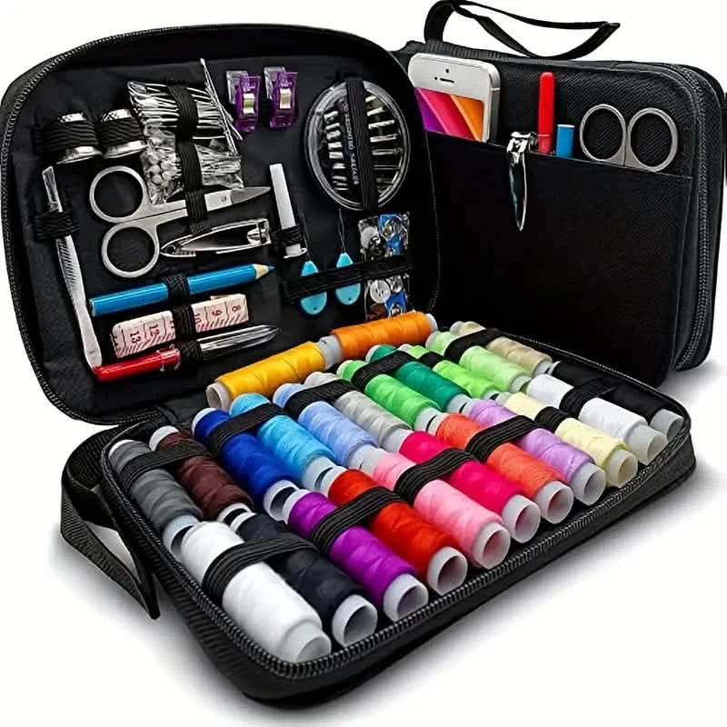 Sewing Kit With 100 Sewing Supplies And Accessories - 24-Color Threads DailySale