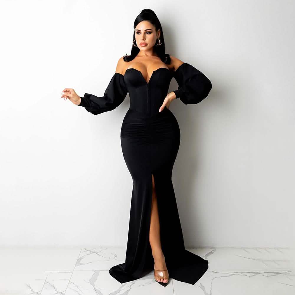 Sexy Off Shoulder Bodycon Party Dress DailySale