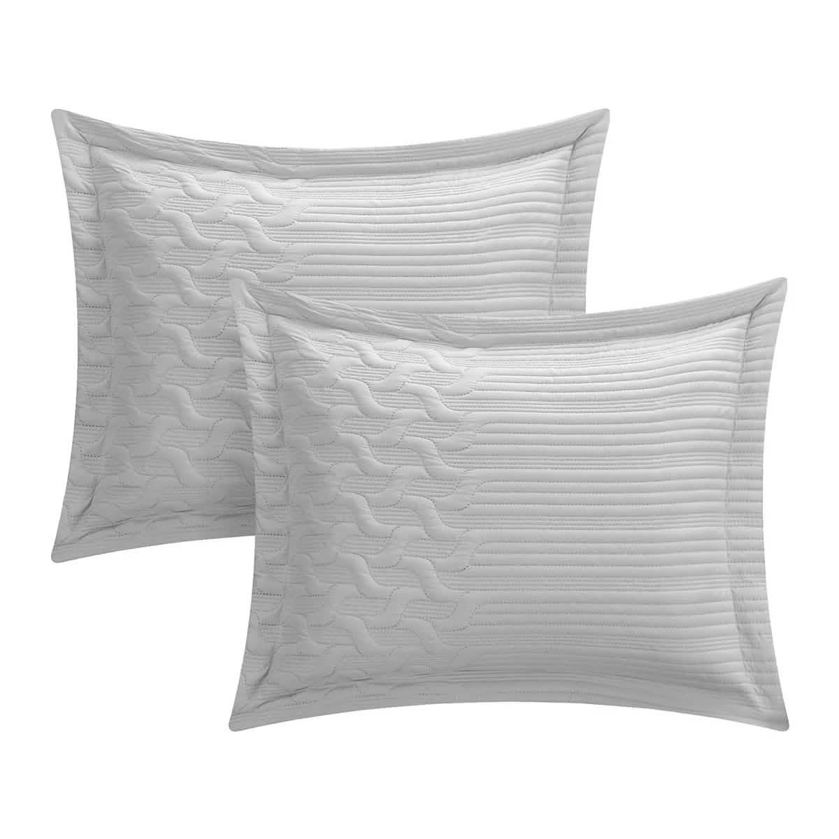 Shaly Quilt Cover Set Interlaced Vine Pattern Quilted Bed DailySale
