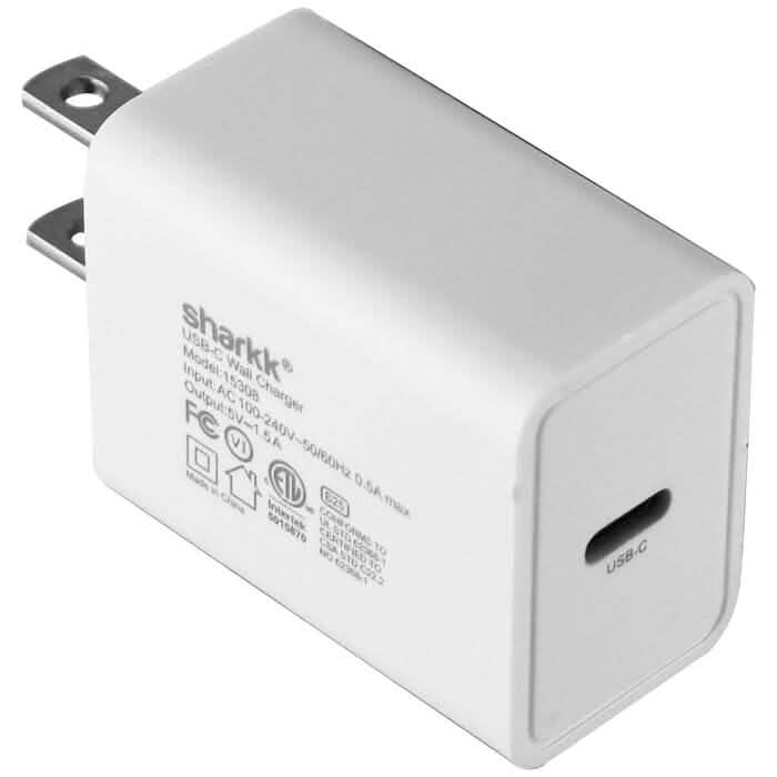 Sharkk (5V/1.5A) USB-C Wall Charger / Travel Adapter DailySale