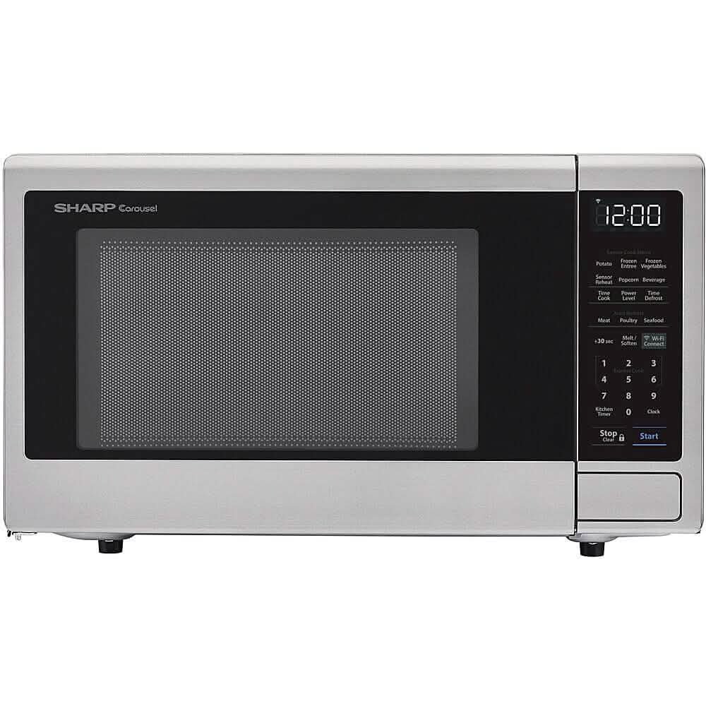 Sharp 1.4-Cu. Ft. Countertop Microwave with Alexa-Enabled Controls DailySale