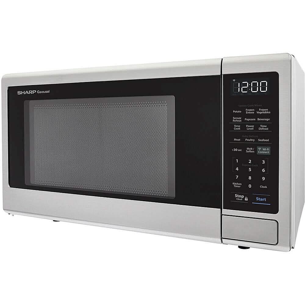 Sharp 1.4-Cu. Ft. Countertop Microwave with Alexa-Enabled Controls DailySale