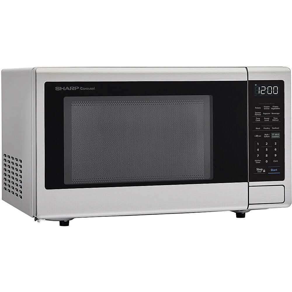 Sharp 1.4-Cu. Ft. Countertop Microwave with Alexa-Enabled Controls DailySale