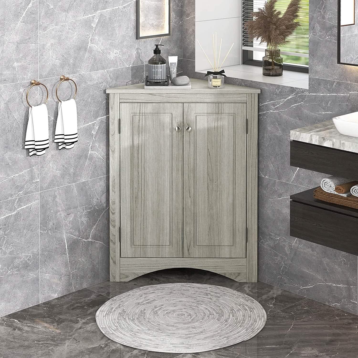 Shelf Corner Locker Triangle Corner Cabinet DailySale