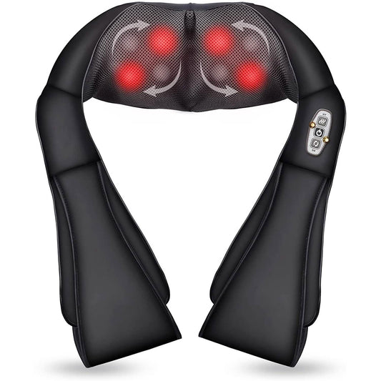 Shiatsu Neck and Shoulder Massager - 4D Back Massager with Heat DailySale