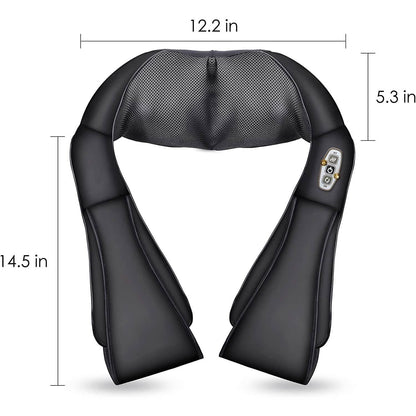 Shiatsu Neck and Shoulder Massager - 4D Back Massager with Heat DailySale