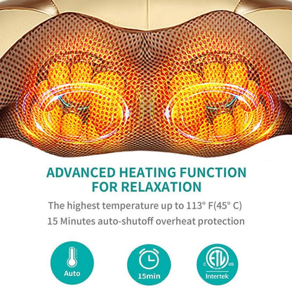 Shiatsu Neck Back Massager Shoulder Massager with Heat DailySale