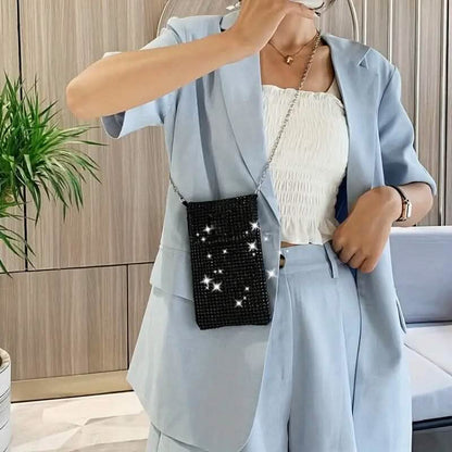 Shimmering Bling Rhinestone Crossbody Purse DailySale