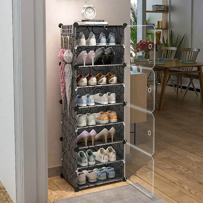 Shoe Rack Organizer with Transparent Doors DailySale