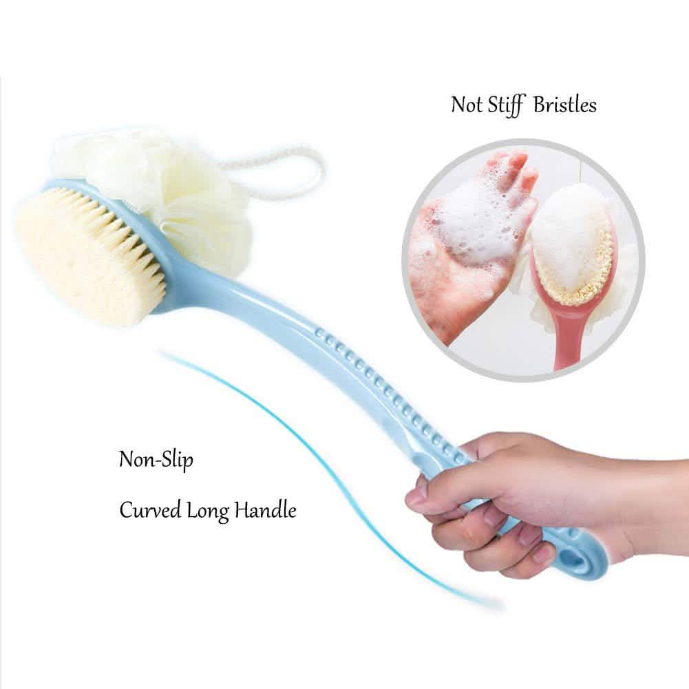 Shower Body Brush with Bristles and Loofah DailySale