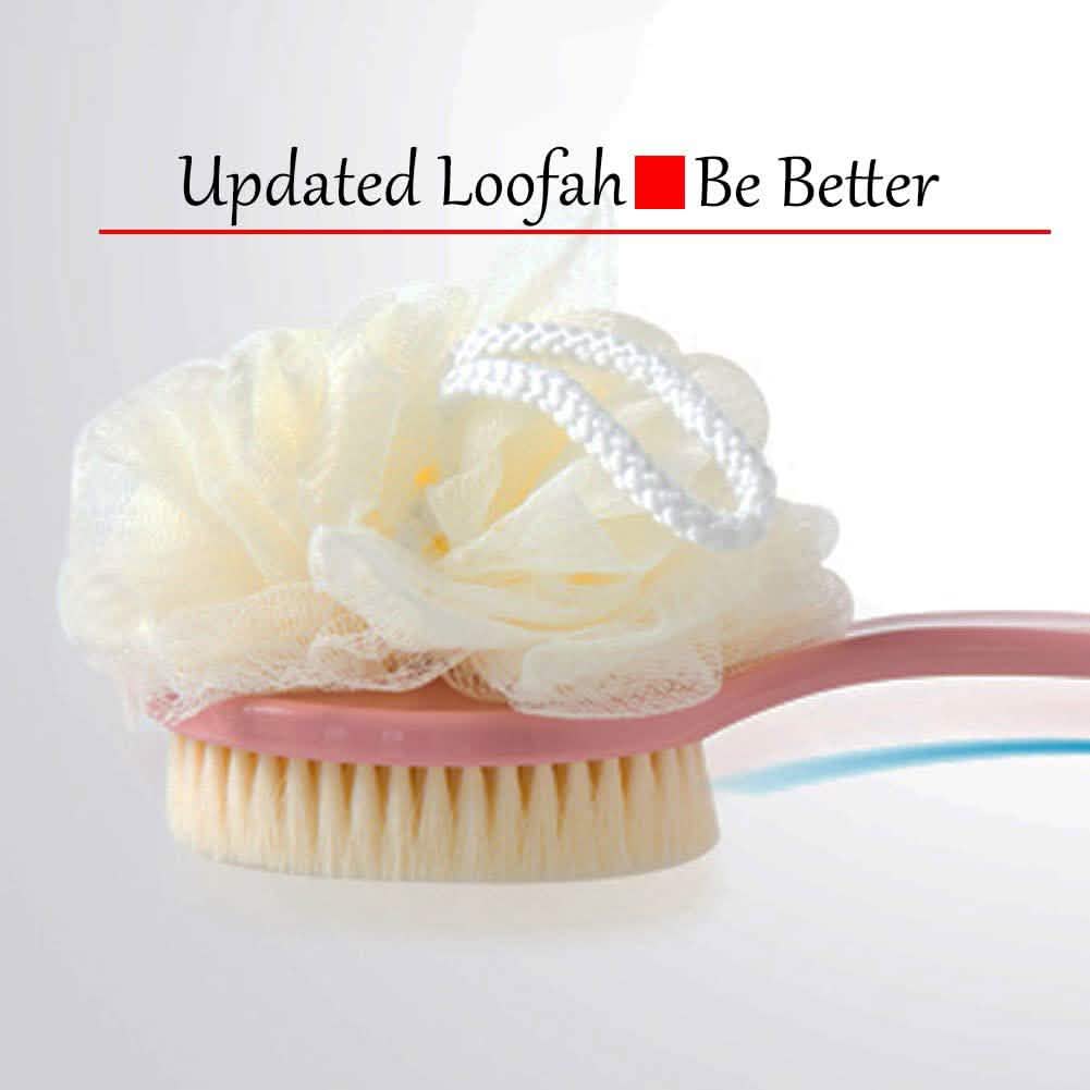 Shower Body Brush with Bristles and Loofah DailySale