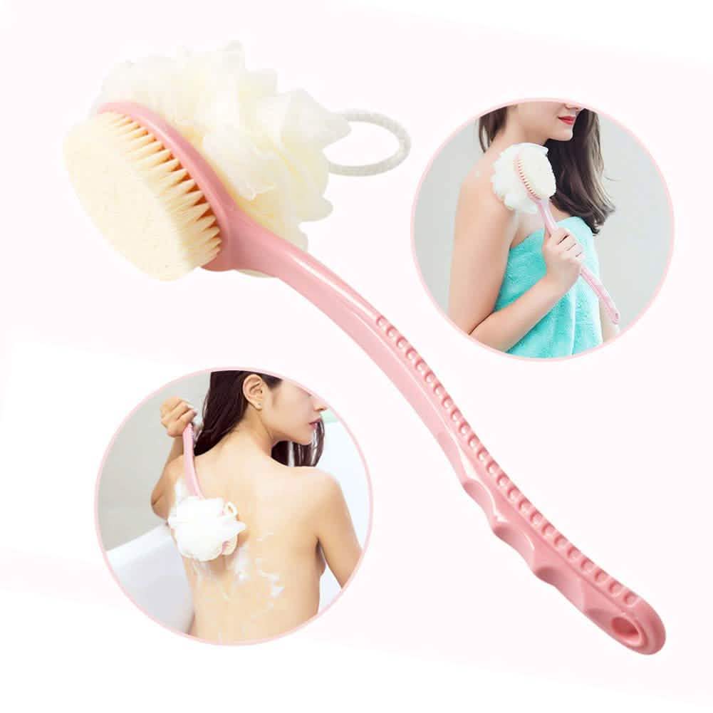 Shower Body Brush with Bristles and Loofah DailySale