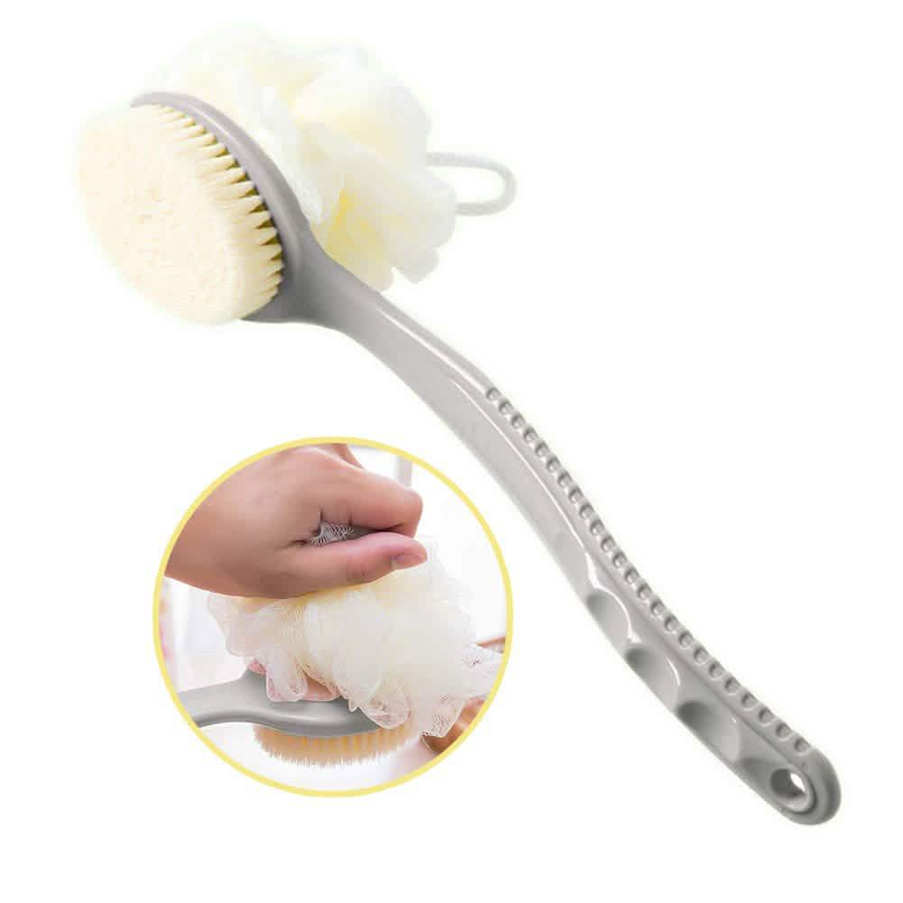 Shower Body Brush with Bristles and Loofah DailySale