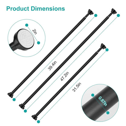Shower Curtain Rod Adjustable Tension DailySale