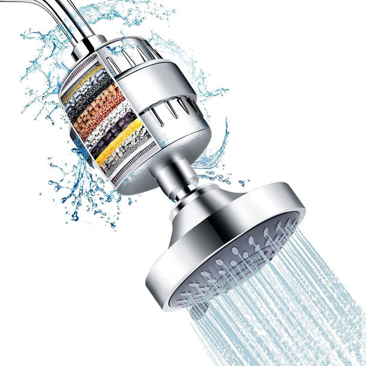 Shower Head and 15-Stage Shower Filter Combination DailySale