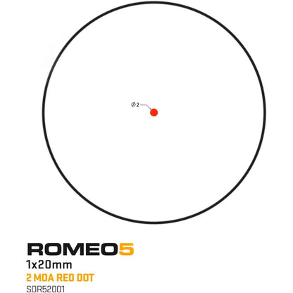 Sig Sauer Romeo5 1X20mm Tactical Hunting Shooting  (Refurbished) DailySale