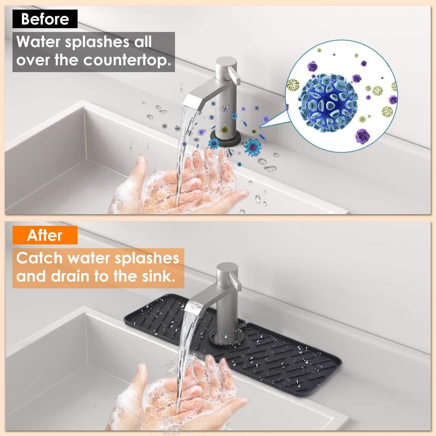 Silicon Faucet Kitchen Sink Mat DailySale