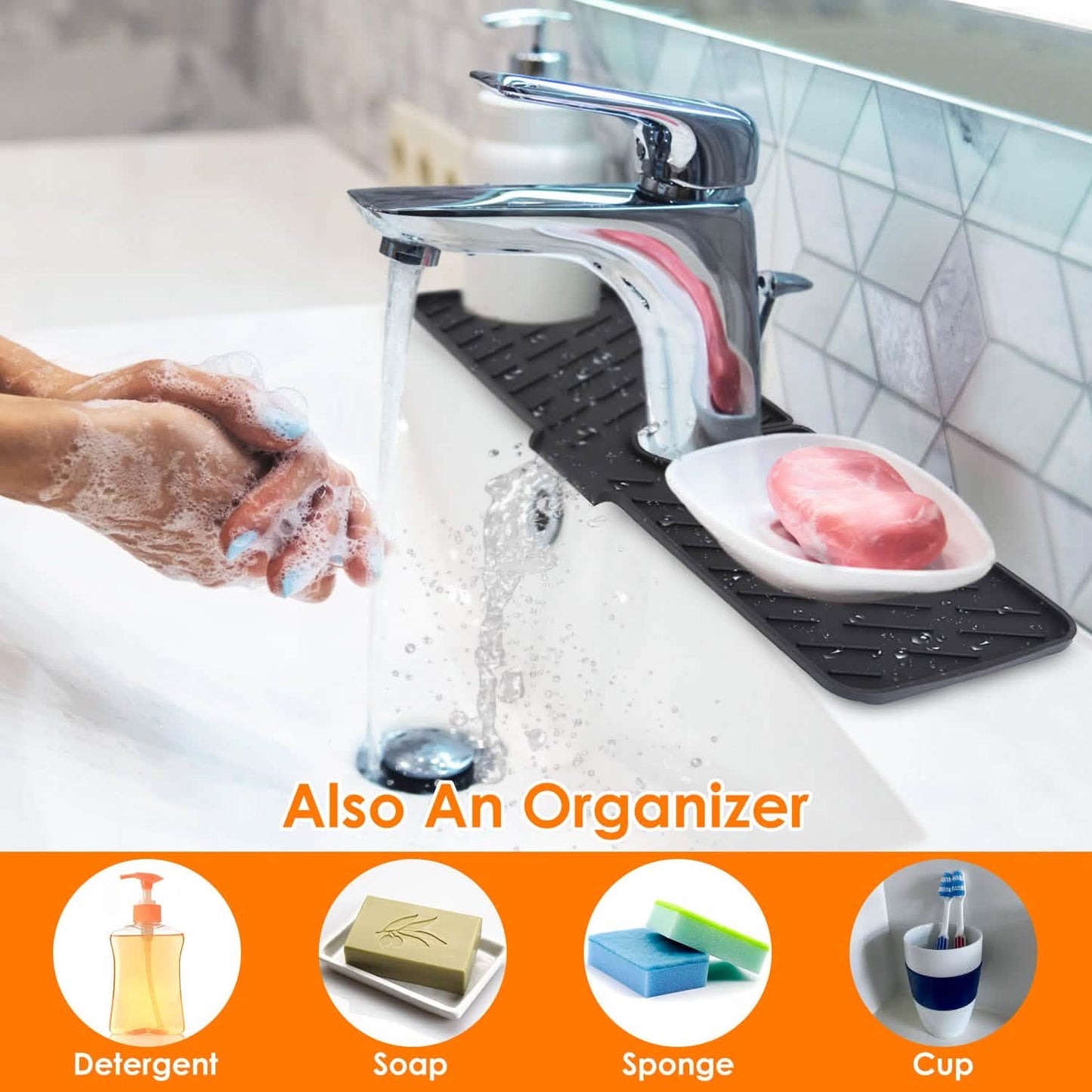 Silicon Faucet Kitchen Sink Mat DailySale