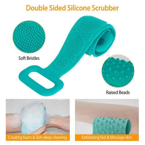 Silicone Back Scrubber Belt for Shower Exfoliating Foaming Body DailySale