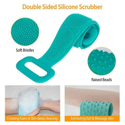 Silicone Back Scrubber Belt for Shower Exfoliating Foaming Body DailySale