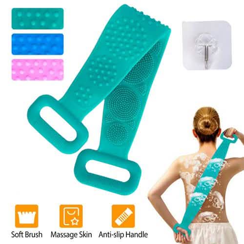 Silicone Back Scrubber Belt for Shower Exfoliating Foaming Body DailySale