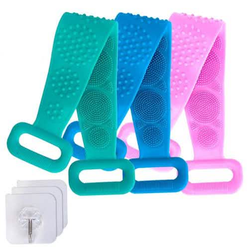 Silicone Back Scrubber Belt for Shower Exfoliating Foaming Body DailySale