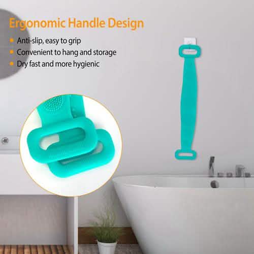 Silicone Back Scrubber Belt for Shower Exfoliating Foaming Body DailySale