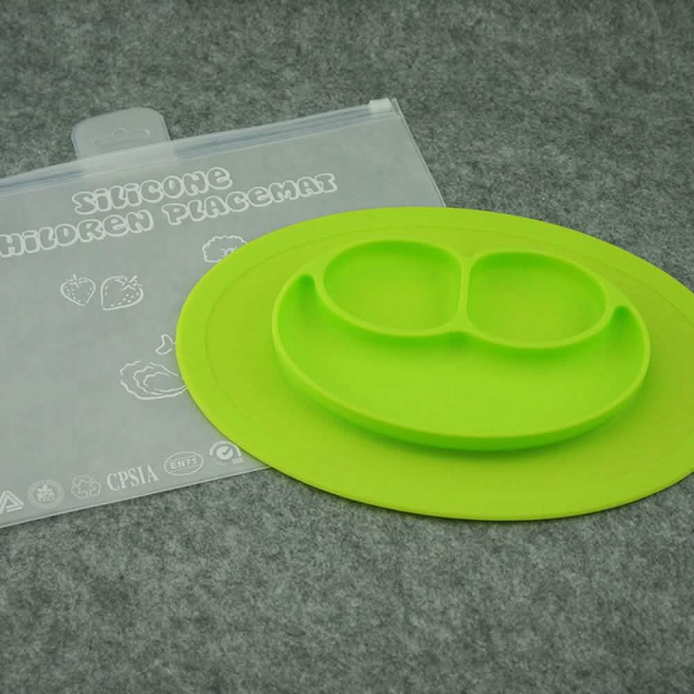 Silicone Feeding Placemat and 3-Section Plate DailySale