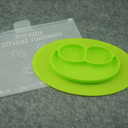 Silicone Feeding Placemat and 3-Section Plate DailySale