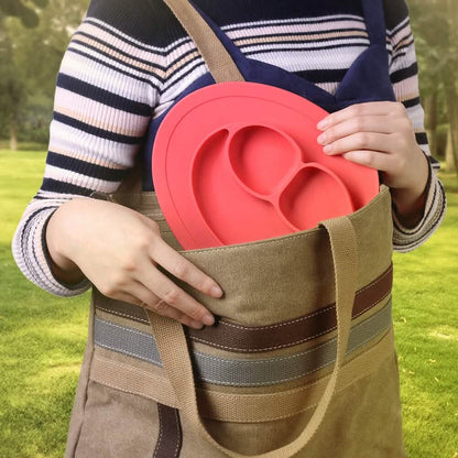 Silicone Feeding Placemat and 3-Section Plate DailySale