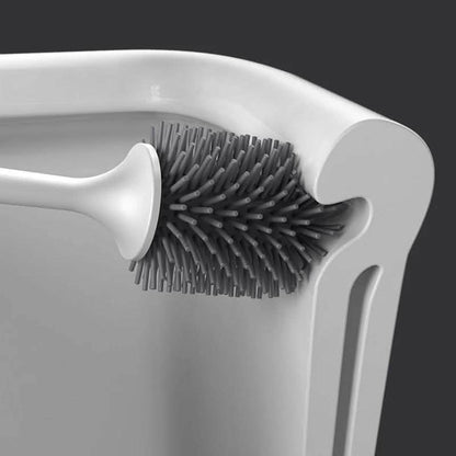 Silicone Head Toilet Brush Quick Draining Clean Tool DailySale