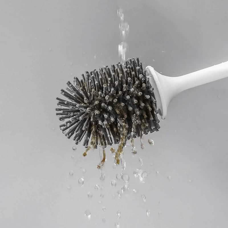 Silicone Head Toilet Brush Quick Draining Clean Tool DailySale