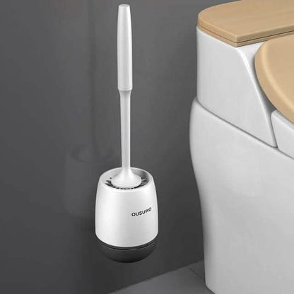 Silicone Head Toilet Brush Quick Draining Clean Tool DailySale
