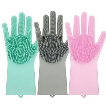Silicone Scrubber Bristly Gloves DailySale