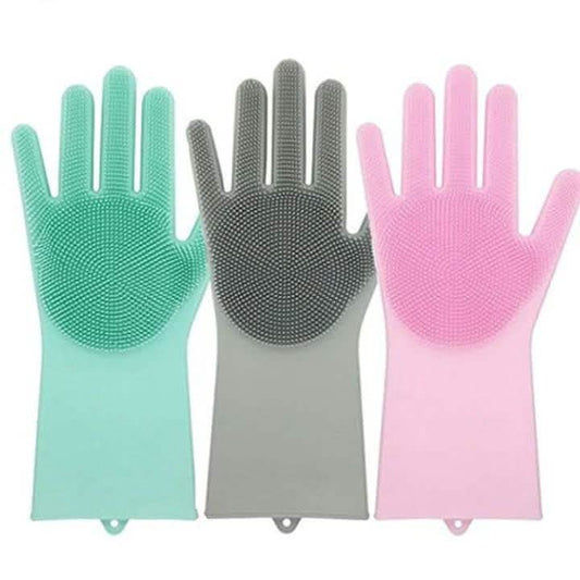 Silicone Scrubber Bristly Gloves DailySale