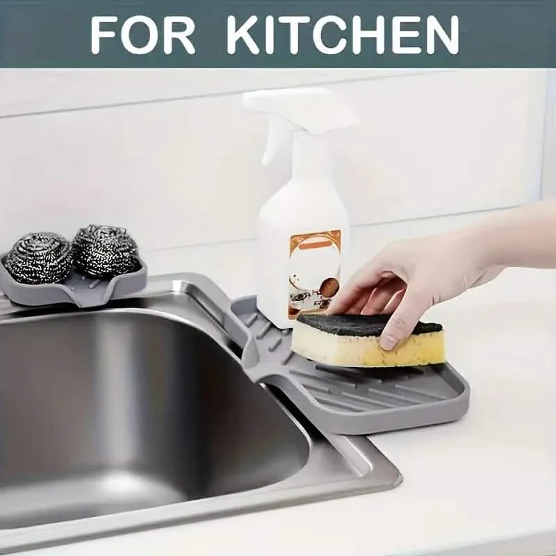 Silicone Sink Organizer Tray – Non-Food Contact Soap Holder DailySale